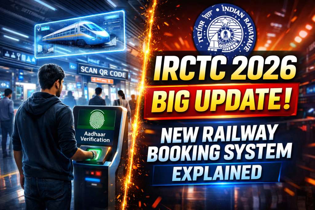 IRCTC new booking system 2026 Indian railway station