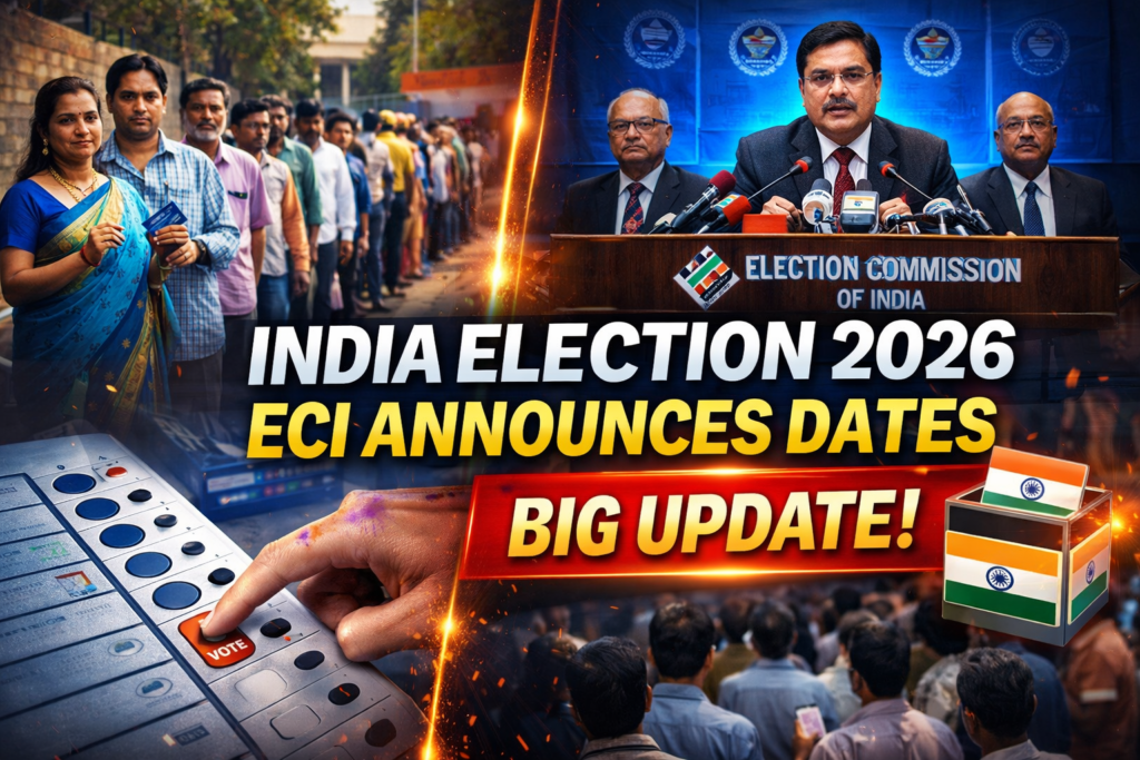 India state elections 2026 schedule ECI
